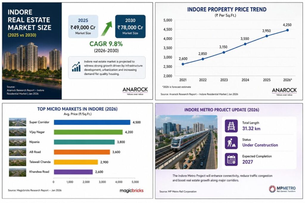 Real Estate Market Report Showing Property Investment Growth in Indore
