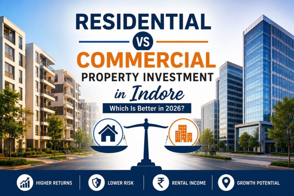Residential vs Commercial Property Investment in Indore 2026
